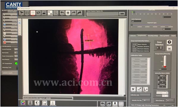CANTY高温摄像机铜冶炼熔融炉底渣铜水温度在线检测